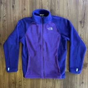 The North Face Women's Purple Two Tone Fleece Full Zip Jacket